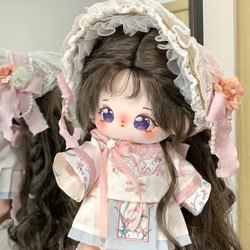20cm Cotton Búp Bê Quần Áo Bé Bộ Quần Áo Búp Bê Búp Bê Thay Thế Đầm Quà Tặng Mới Cổ Quần Áo Bé 4.16