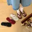 TT Chấm Bi Flip-Flops Mùa Hè 2026 Phong Cách Mới Mũi Tròn Đế Mềm Flip-Flops Giày Sandal Mũi Mở