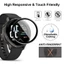 2-10 Chiếc Cong Kính Cường Lực Cho TicWatch Pro 3 2021 2020 E3 C2 Đen Edge Bảo Vệ Màn Hình Cho TicWatch GTX GTW GTK GTH Pro 2 GTA Chống Vân Tay Phim Kính HD
