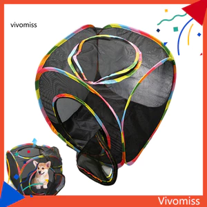 Đồ chơi đường hầm cho thú cưng bằng lưới dành cho mèo và thú cưng nhỏ - Lều hầm mèo thoáng khí có thể gập lại Ống chơi ngoài trời trong nhà an toàn cho mèo con Chó con và Thú cưng cỡ vừa