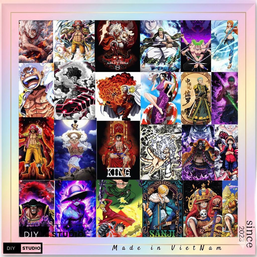 SET 40 POSTCARD ONE PIECE SIÊU ĐẸP