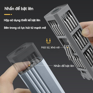 Bộ Tua Vít Chính Xác 44 Trong 1, đầu Vít Nam Châm đa Năng, Dụng Cụ Sửa Chữa điện Thoại, Máy Tính, Kính Và đồng Hồ
