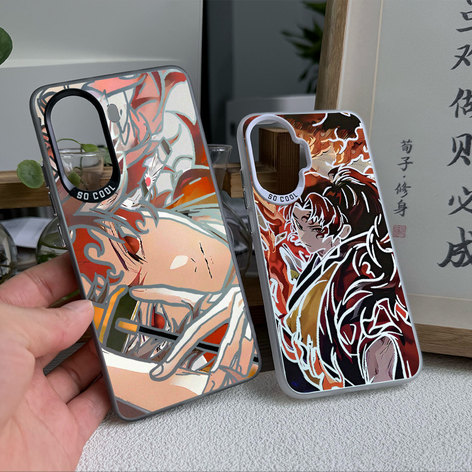 Dành Cho Redmi Turbo 4 Pro Note 15 Pro / 14 / 13 Mi 17 Pro Max 15T 14T K90 Pro Max Demon Slayer Tsugikuni Yoriichi‌ Ốp điện thoại Micro Matte Xiaomi 15 14 Vỏ Redmi siêu chống sốc