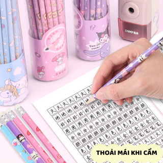 Bút chì cho bé lớp 1, Hộp 30 cây gỗ 2B kèm tẩy tiện dụng, sản phẩm cao cấp, dễ gọt và viết rõ nét trên giấy