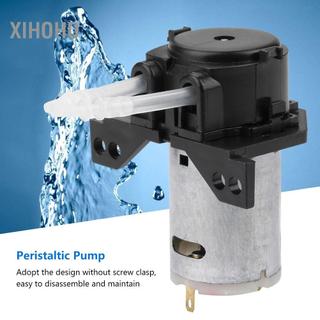 Xihoho Bơm nhu động DIY Định lượng Đầu ống DC12V/24V cho Máy bơm định lượng phòng thí nghiệm bể cá (12V 1 x 3)