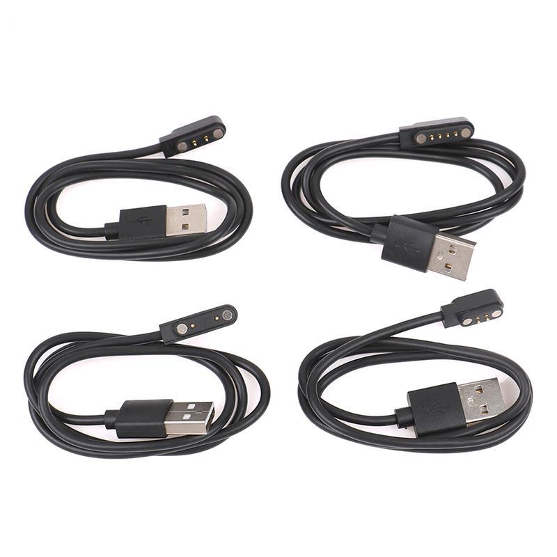 Cod Phổ Thông Minh Đồng Hồ Sạc Dây Từ Tính Sạc Cáp 2 Pin 4 Pin USB Sạc Cho Đồng Hồ Thông Minh 7.62Mm 2.54Mm 4Mm Sạc Cáp