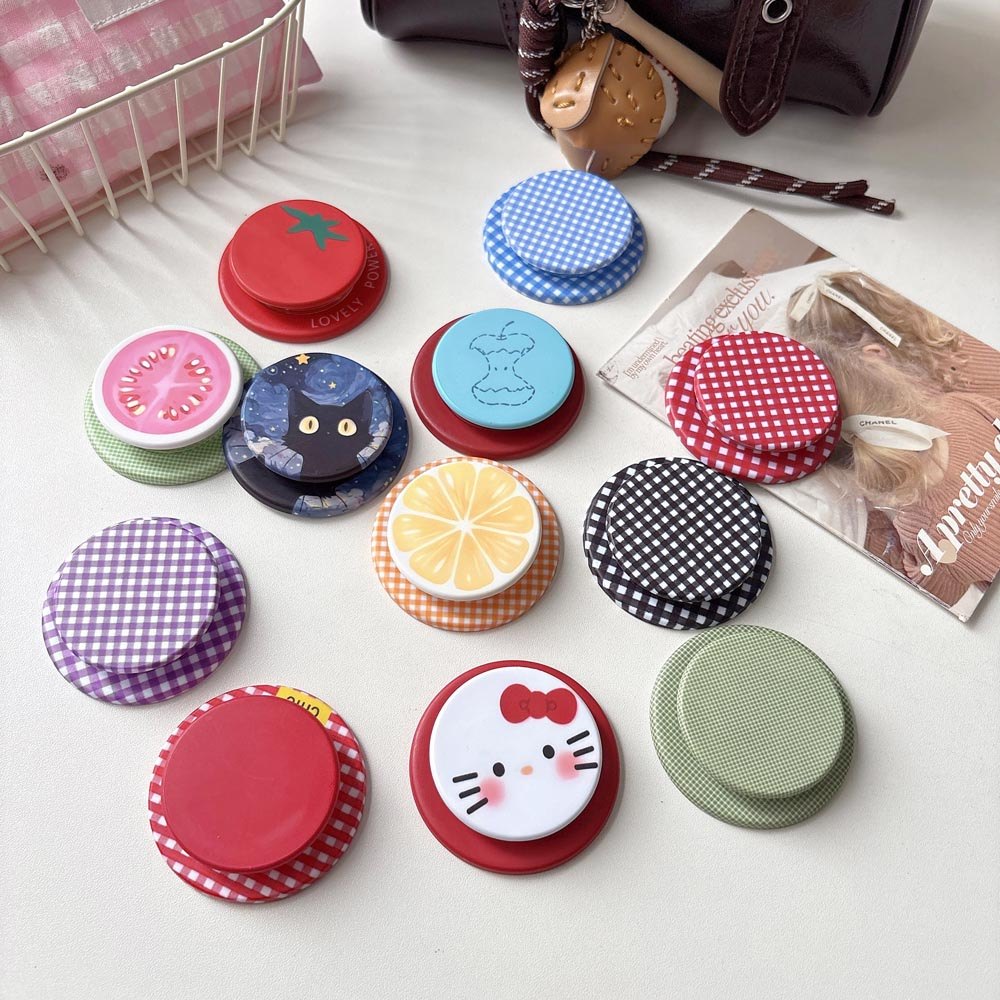 Popsocket Strawberry Magnet Giá đỡ điện thoại có thể gập lại cho điện thoại nam châm