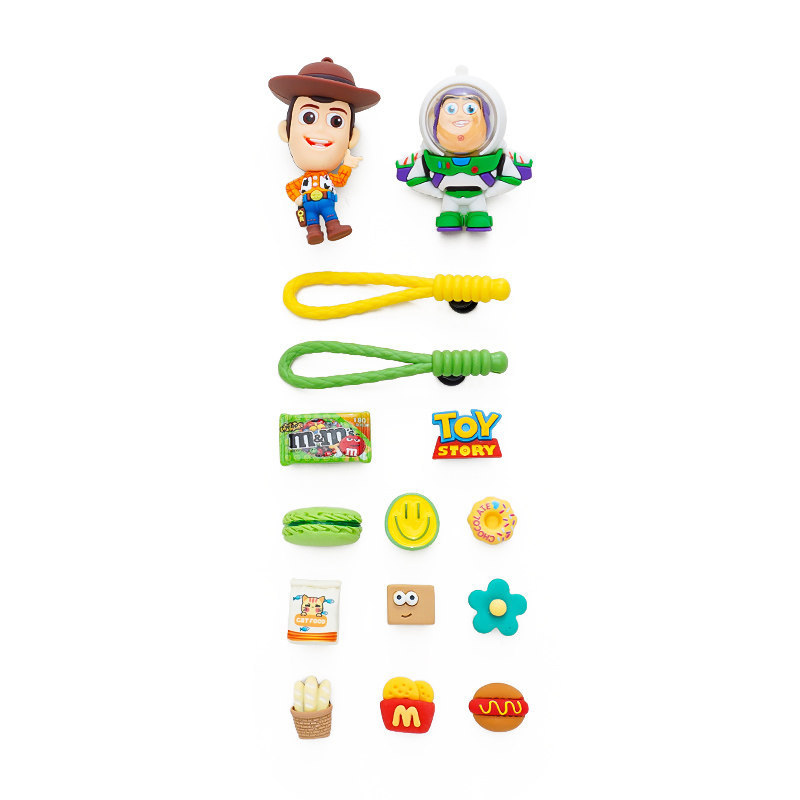 Phụ Kiện Lỗ Giày Ba Chiều Buzz Lightyear Câu Chuyện Đồ Chơi, Phù Hợp Crocs, Tháo Rời, Busch, Zhibixing, Hoa