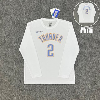 Bộ đồ tập bóng rổ Alexander American Casual của team Thunder với áo thun dài tay thể thao thoáng khí và khô nhanh