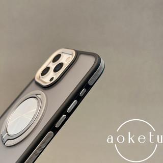 Ốp điện thoại từ tính xoay 360 thích hợp cho iPhone 11, 12, 13, 14, 15, 16 pro max, dải chống sốc hai màu, ốp cứng mờ mờ