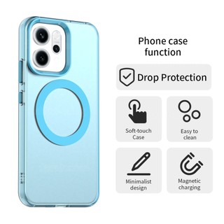 Dành Cho Reno15F Nối Màu Vỏ Cho Oppo Reno 15 Pro F Reno15 Pro Reno15ProMax Reno15 F TPU Ốp lưng Acrylic Từ Tính Với Áo Giáp Sạc Không Dây Ốp Lưng Chống Sốc
