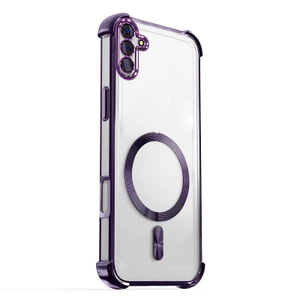 Ốp Điện Thoại 4G Cho Samsung Galaxy A06 A16 A26 A36 A56 A05 A05S A15 A25 A35 A55 5G, Chống Rơi Bốn Góc, Độ Trong Suốt Cao, Hút Từ Tính, Vỏ, Vỏ Tản Nhiệt
