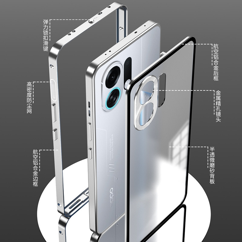 Khung kim loại Matte Plastic Back Cove cho OPPO K13 Turbo Pro Vỏ điện thoại bảo vệ chống sốc
