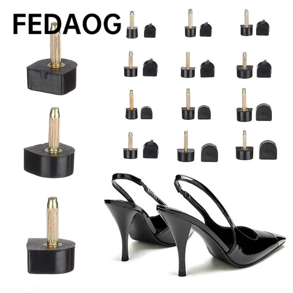 FEDAOG 10 Chiếc Stiletto Thay Thế Nữ Gót Chân Chặn Bảo Vệ Sửa Chữa Giày Cao Gót Sửa Chữa Chân