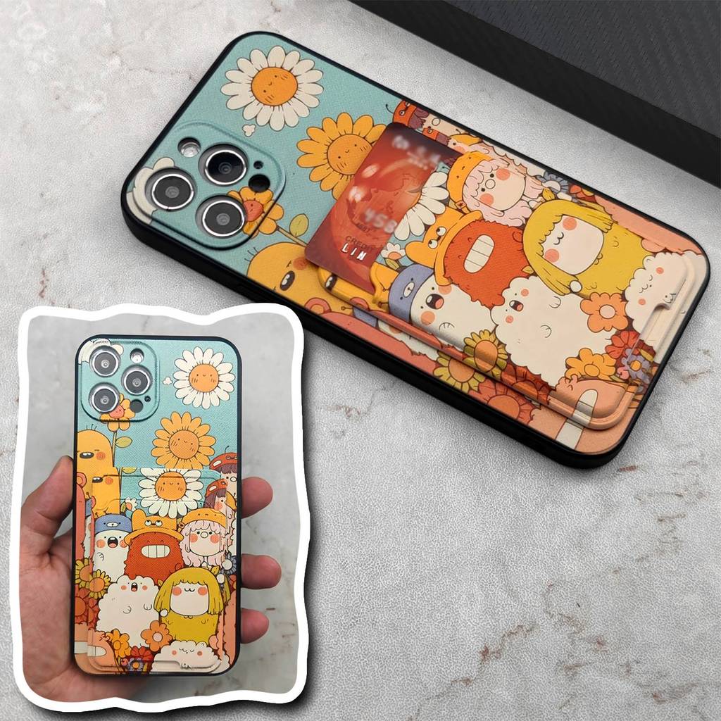 Ốp lưng mềm cho điện thoại ZTE A303ZT, khe cắm thẻ, họa tiết graffiti hoạt hình, bền, dễ thương, bảo vệ toàn diện
