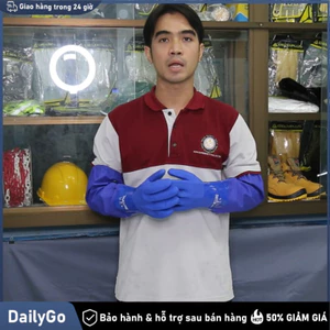 Găng tay thủy sản chống nước dài tay chất lượng cao Chống hóa chất / Chống axit،Chống dầu nhớt / Chống chất tẩy rửa