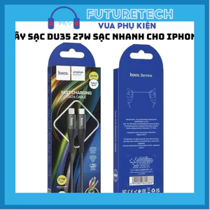 Cáp Sạc Nhanh 27w HOCO Du35 chính hãng sạc nhanh siêu bền chống cháy dài 1-2M BH 6 tháng