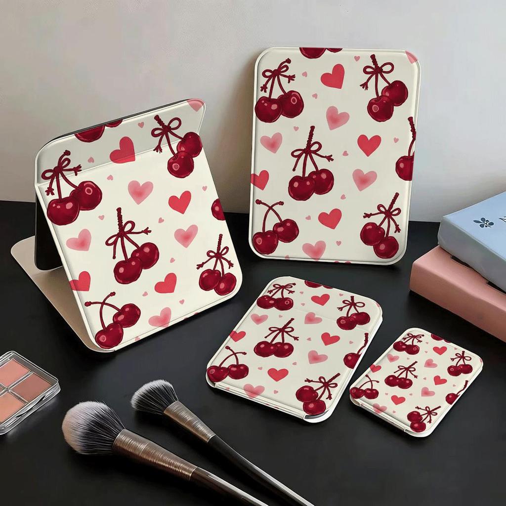 Cherry tình yêu GIÁ SỐC Gương Trang Điểm Gấp Thỏ Xy tình Mini Dễ Mang Theo Đi Du Lịch