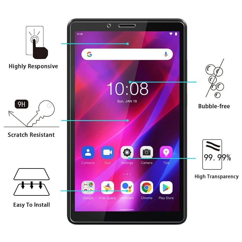 1-2 Chiếc Kính Bảo Vệ Màn Hình Cho Lenovo Tab M9 M8 M7 4th Thế Hệ 3 Máy Tính Bảng Kính Cường Lực Bảo Vệ Cho Lenovo Tab M11 M10 Plus HD 3rd Gen 3 10.1 FHD REL HD Phim Trong Suốt