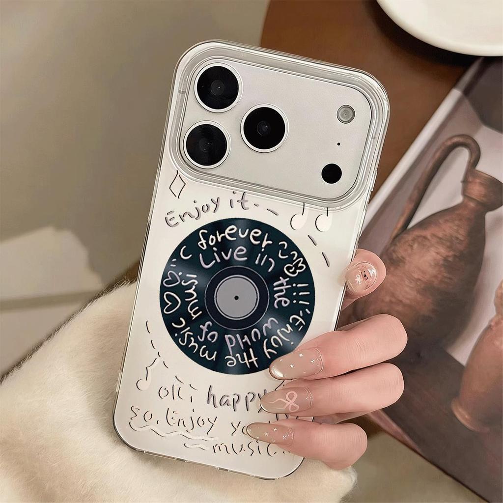 Màu đen Lotte cho 16 trường hợp iPhone 17Air Double Layer 14/13/11Pro