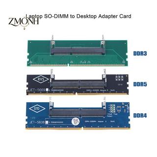 ZMONH DDR3 DDR4 DDR5 Laptop SO-DIMM Sang Máy Tính Để Bàn Adapter Thẻ Chuyển Đổi Bộ Nhớ RAM Kết Nối Adapter null