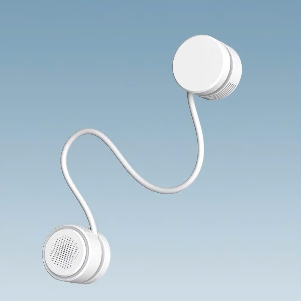 [Chính Hãng] Quạt Đeo Cổ Không Cánh WiWU Twins Wi-FS014 - Uốn Dẻo Linh Hoạt, Động Cơ Turbo 3 Cấp Độ Gió Siêu Êm