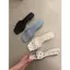 TT Phong Cách Hàn Quốc Mũi Vuông Chấm Bi Flip-Flops Nữ Mùa Hè 2026 Phong Cách Mới Nêm Mở Mũi Sandal Giày Nữ Gót Thấp