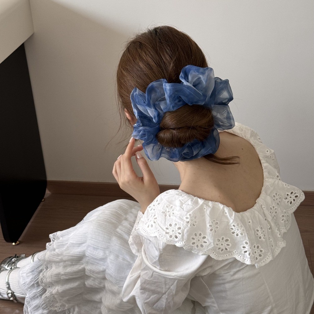 Hululu Scrunchy Tóc Tươi Nhiều Màu Sắc - Silicone Mềm Mại Phù Hợp Cho Phụ Kiên Tóc Nữ