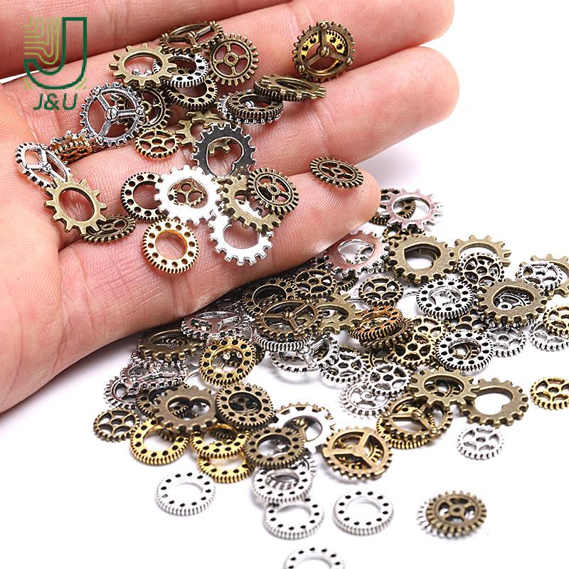 Bánh xe dây chuyền cổ steampunk mini - 100 chiếc cho DIY trang sức handmade