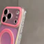 Ốp lưng cứng acrylic laser cửa sổ lớn tương thích với iPhone 13 14 pro max 15 pro max 16 pro max 17pro max