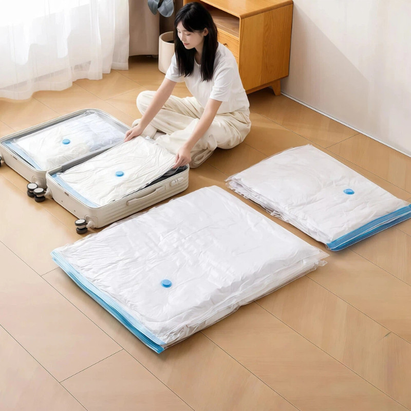 【Hot Sale】Túi nén chân không (trong suốt): Dùng để đựng quần áo, chăn gối. Nén siêu chặt, tiết kiệm không gian hiệu quả!