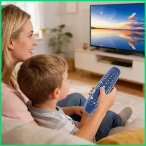 Vỏ silicon điều khiển từ xa Vỏ silicon chống trượt dày bảo vệ trong suốt Vỏ điều khiển từ xa bằng silicon cho TV Home Living jiwvn