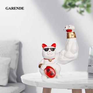 Garende Trung Quốc Cơ Cánh Tay Mèo May Mắn Bức Tượng Chúc May Mắn Giàu Có Xoay Cánh Tay Khổng Lồ Tiền Mèo Tượng Điêu Khắc Để Trang Trí Ô Tô