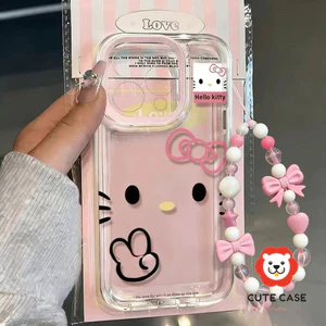 Ốp Lưng Cho IPhone 16 17 15 12 11 14 13 Pro Max X XS Max XR 16 15 14 7 8 Plus SE Ốp Lưng Mềm Hình Mèo Kitty Trong Suốt