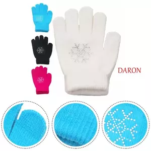 Găng tay trượt băng DARON, Găng tay trượt băng hình chống trượt bảo vệ lòng bàn tay, Căng chống lạnh với Gel Cotton Găng tay trượt băng trẻ em Trẻ em Trẻ em