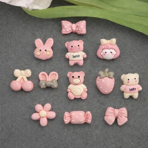 Set charm Hồng pastel Hồng baby cute dễ thương- gấu thỏ siêu cute ngộ nghĩnh đáng yêu gắn dép. Có bán lẻ con