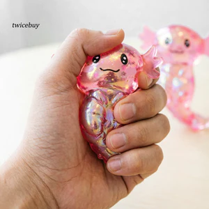 Đồ chơi giảm căng thẳng dành cho trẻ em Long lanh Axolotl Đồ chơi bóp tăng chậm Tpr mềm Giảm căng thẳng Fidget Tiện ích giải nén Salamander dễ thương cho trẻ em Người lớn Hoàn hảo