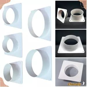 CHEESELY 1 Cái Bộ Chuyển Đổi Cửa Thoát Khí, Dụng Cụ Ống Dẫn Mặt bích Đầu Nối Ống Thông Khí, Nhựa Thẳng Lắp Đặt Dễ Dàng Ống Thông Gió