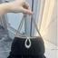 Túi xách dự tiệc FANSIN, Túi xách sequin vàng lót Nylon, Khóa sequin sáng bóng Khóa túi dạ hội