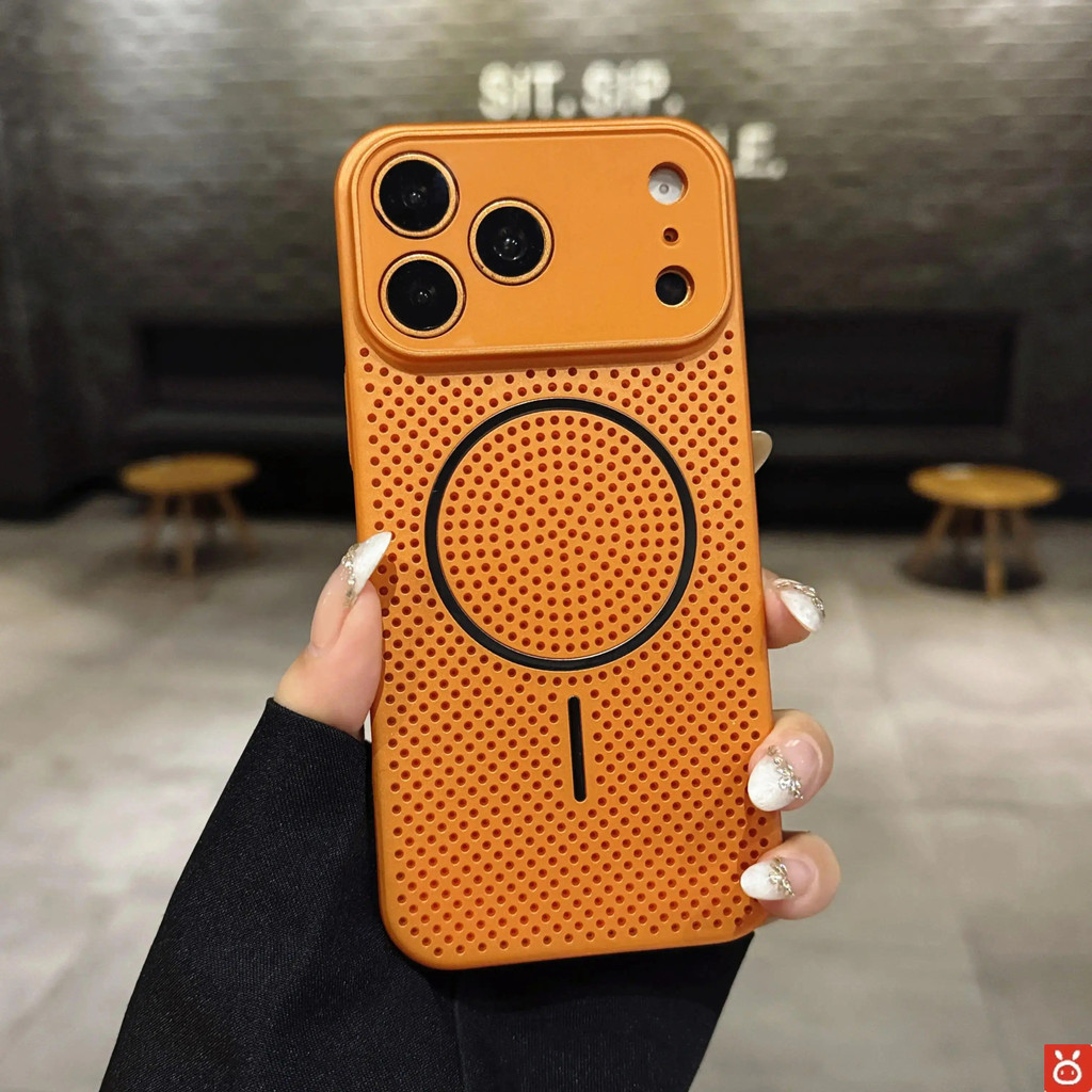 Ốp điện thoại từ tính JISU có chức năng truyền nhiệt cho iPhone 17 / 16 / 15 / 14 / 13 / 12 / 11 (Pro Max, Plus, Air), tương thích với iPhone 17 Siri, cửa sổ lớn nhỏ gọn và tinh tế de
