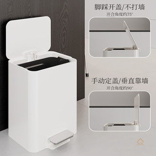Thùng rác hoạt động bằng thép không gỉ gia đình có thể 410 Chất liệu dày bằng thép không gỉ 16L / 21L Đa năng Tùy chọn Giảm chấn Tắt tiếng Làm chậm bên trong Bên ngoài Thiết kế xô đôi Nhà bếp Phòng khách Phòng tắm Khử mùi đa năng Chống côn trùng Chống ẩm