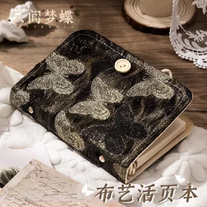 Sổ tay hoa Tulip Vải dệt kim Bề mặt A5 Tươi A6 Sổ tay rời Sổ tay Văn học Thủ công mỹ nghệ Notepad