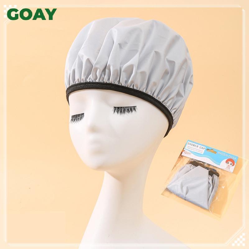 GOAY Mới Chống Thấm Nước EVA Bên Ngoài Mũ Ngủ Tắm Tắm Phụ Kiện Tóc Beanie Bonnet Tắm Mũ Tóc Mũ Tắm VN