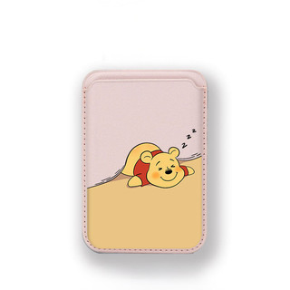 Mẫu Mới Winnie the Sleepy Bear Họa Tiết Ví Đựng Thẻ Cho iPhone 11pro 12promax 13 15pro 15promax 14 14promax 14 pro 16 16plus 16 Pro Max 17 17promax 17airWallet