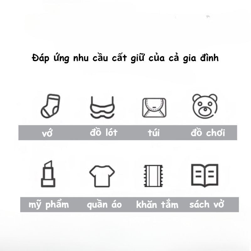 Giỏ đan đa năng để bàn, dung lượng lớn,, lưu trữ trên bàn, chất liệu tự nhiên, đẹp mắt, Lưu trữ mỹ phẩm