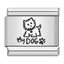 Vòng tay DIY họa tiết cat paw và puppy, thép không gỉ