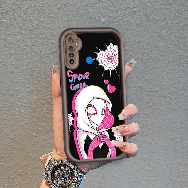 Ốp Lưng Cho Realme 5 5i 5S 6i Phim Hoạt Hình Silicon Mềm Ốp lưng TPU Spider Man Cool Boy Angel Eye Chống Sốc Ốp Lưng
