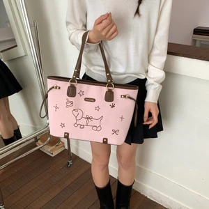Cô Gái Dễ Thương Thêu Trái Tim Dachshund Túi Tote Cho Chó Nữ 2026 Phong Cách Mới Thời Trang Phù Hợp Với Dung Tích Lớn Com