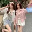 Áo khoác mỏng ngắn tay cổ POLO style mùa hè