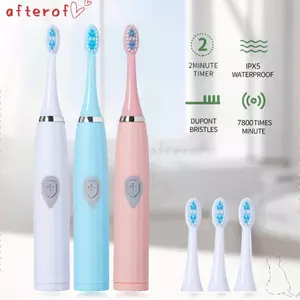 Bàn chải đánh răng điện AFTEROF Sonic, Chăm sóc răng miệng hiệu quả Bàn chải đánh răng điện dành cho người lớn di động, Bàn chải đánh răng mềm thông minh chống nước rung cho người lớn